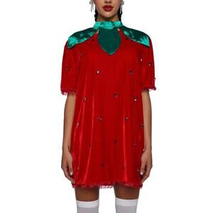 Dolls Kill Strawberry Costume Dress - Size S